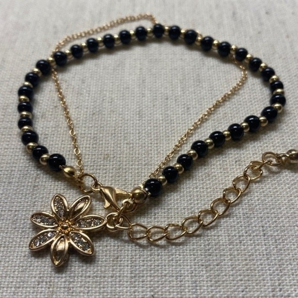 Double chain sunflower Bracelet